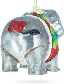 img 2 attached to BestPysanky Elephant Trumping Christmas Ornament
