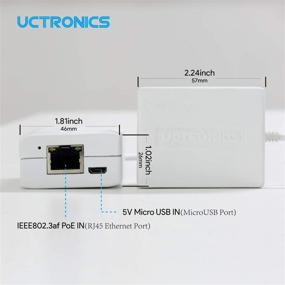 img 3 attached to UCTRONICS Raspberry Pi Zero Ethernet & Power: Micro USB Ethernet/PoE Adapter for Fire TV Stick, Chromecast, Google Mini & More