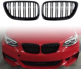 img 3 attached to Shinning Black Kidney Grilles Compatible