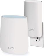 📶 netgear orbi compact wall-plug whole home mesh wifi system - router and satellite extender with speeds up to 2.2 gbps, covering 3,500 sq. ft., ac2200 (rbk20w) logo