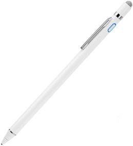 img 4 attached to EDIVIA Stylus Pen for Dell 2 in 1 Laptop - 1.5mm Ultra Fine Tip Digital Pencil, White