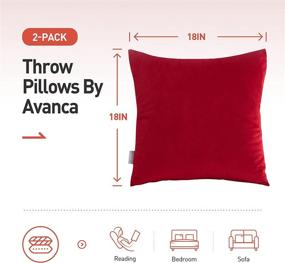 img 2 attached to Acanva Solid Velvet Decorative Pillow