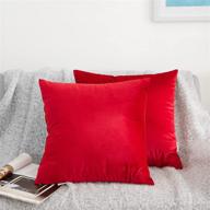 acanva solid velvet decorative pillow logo