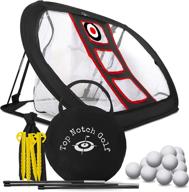 🏌️ improve accuracy with golf chipping net: collapsible target for indoor/outdoor use, includes 12 foam practice balls - enhance skills in backyard or office, challenge friends! логотип