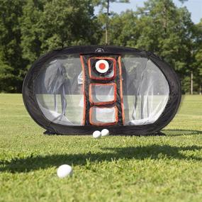 img 2 attached to 🏌️ Improve Accuracy with Golf Chipping Net: Collapsible Target for Indoor/Outdoor Use, Includes 12 Foam Practice Balls - Enhance Skills in Backyard or Office, Challenge Friends!