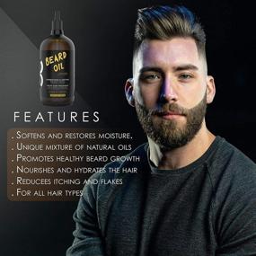 img 2 attached to 🧔 L3 Beard Oil - Accelerate Beard Growth, Soften, and Restore Facial Hair - Level Three Scented for Men - Natural Oils