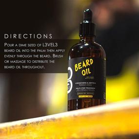 img 1 attached to 🧔 L3 Beard Oil - Accelerate Beard Growth, Soften, and Restore Facial Hair - Level Three Scented for Men - Natural Oils