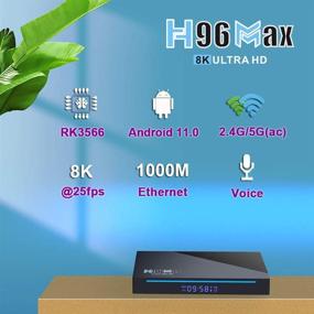 img 3 attached to 📺 H96 MAX RK3566 Android 11.0 TV Box Quad Core 8GB RAM 64GB ROM, Dual Wi-Fi 2.4G/5.0G, BT 4.0, 3D Ultra HD 8K, H.265, 1000M LAN, USB 3.0 Smart TV Box