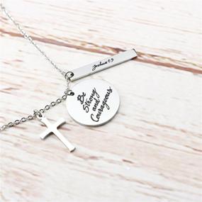 img 3 attached to Women's Religious Jewelry - Bible Verse Cross Pendant Necklaces 🙏 with Prayer Charms for Christian Faith, Ideal for Birthday and Christmas