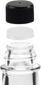 img 1 attached to 🌶️ TAOUNOA 21-Pack 5 OZ Hot Sauce Bottles for Kitchen - Woozy Glass Bottles with Screw Caps, Dripper Insert, Shrink Capsule, Funnel, Marker, and Labels