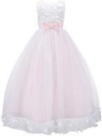 👗 bow wedding bridesmaid dresses - dreamy evening attire for girls' clothing logo