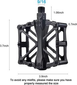 img 3 attached to 🚲 Feizheng Bike Pedals 916: Non-Slip MTB Platform Pedals, Lightweight & Durable for Mountain Road Cycling