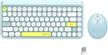ubotie colorful wireless typewriter keyboards logo