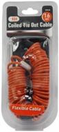 🐶 iit 99918 coiled tie out cable - 16 feet: secure and reliable pet restraint solution logo