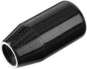 img 1 attached to 🔝 Qiilu Universal Shift Knob: Carbon Fiber Gear Stick Shifter Grip for Toyota, Honda, Infiniti, Lexus, Mazda, Mitsubishi, Mustang, Nissan, Scion, Subaru, Acura, Jetta - Manual Transmission