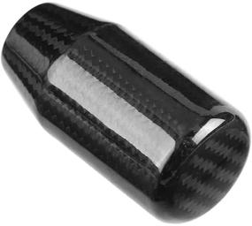 img 3 attached to 🔝 Qiilu Universal Shift Knob: Carbon Fiber Gear Stick Shifter Grip for Toyota, Honda, Infiniti, Lexus, Mazda, Mitsubishi, Mustang, Nissan, Scion, Subaru, Acura, Jetta - Manual Transmission