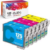 🖨️ ejet 125 t125 remanufactured ink cartridge replacement: epson 125 t125 for stylus nx125 nx127 nx530 nx625 nx230 nx420 workforce 320 323 325 520 printer tray - 6 pack (2 cyan, 2 magenta, 2 yellow) логотип