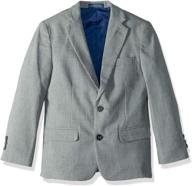 👔 izod black bi-stretch blazer jacket for boys in suits & sport coats logo