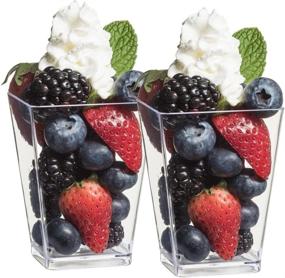 img 3 attached to Disposable Plastic Dessert Tasting Glasses - Food Service Equipment & Supplies