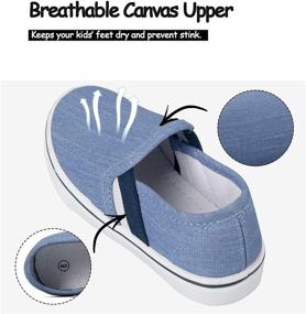 img 3 attached to 👟 Trendy KomForme Toddler Sneakers - Canvas Boys' Shoes and Girls' Sneakers