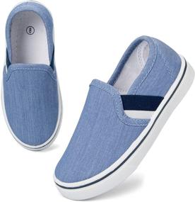 img 4 attached to 👟 Trendy KomForme Toddler Sneakers - Canvas Boys' Shoes and Girls' Sneakers