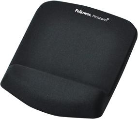 img 4 attached to Подставка для запястья Fellowes PlushTouch с ковриком для мыши, передовая технология FoamFusion, черный (9252001)