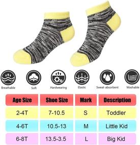 img 3 attached to 🧦 Comfortable and Durable 15 Pairs Kids Low Cut Socks for Active Boys and Girls