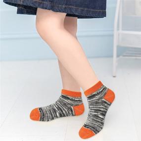 img 1 attached to 🧦 Comfortable and Durable 15 Pairs Kids Low Cut Socks for Active Boys and Girls