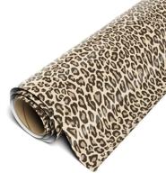 🐆 siser easypatterns htv 12" x 1yd roll - леопардовый бежевый пвх-термотрансферный винил с прозрачной маской ttd high tack (продается отдельно) логотип