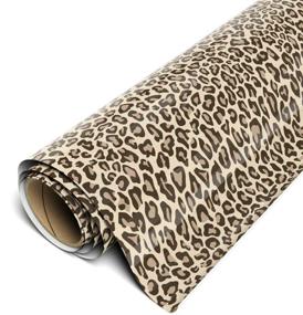 img 1 attached to 🐆 Siser EasyPatterns HTV 12" x 1yd Roll - Leopard Tan Iron-On Heat Transfer Vinyl with TTD High Tack Mask (Sold Separately)