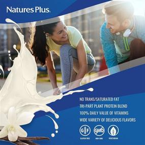img 3 attached to 🌱 NaturesPlus SPIRU-TEIN Gold Shake - Vanilla - 1.03 lbs, Soy-Free Vegetarian Protein Powder - Whole Food Plant Based Meal Replacement - Natural Sustainable Energy - Gluten-Free - 13 Servings with Improved SEO