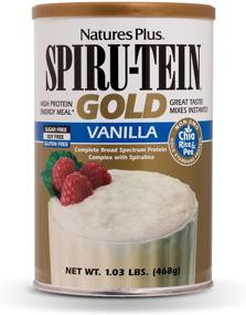 img 4 attached to 🌱 NaturesPlus SPIRU-TEIN Gold Shake - Vanilla - 1.03 lbs, Soy-Free Vegetarian Protein Powder - Whole Food Plant Based Meal Replacement - Natural Sustainable Energy - Gluten-Free - 13 Servings with Improved SEO