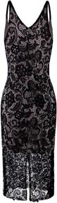 img 2 attached to 👗 VIJIV Women's Elegant Crochet Lace Embroidery Spaghetti Strap Dress: Perfect for Parties and Cocktail Events