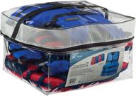 👕 4-pack onyx adult universal life vest - red/blue, 30-52-inch chest, 90-pounds+, universal fit логотип