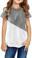 colorblock t-shirts for girls - asvivid elegant children's clothing for tops, tees & blouses logo
