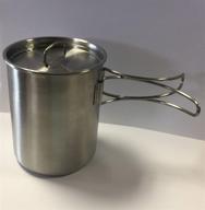 msa02-0900000000 stainless steel canteen cup with vented lid by mil-spec adventure gear plus логотип