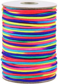 img 2 attached to 🌈 Colorful Rainbow Cord Tie Dye Style Type III 7 Strand 550 Paracord by PARACORD PLANET – 10, 25, 50, and 100 Feet Available