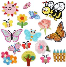 img 4 attached to Butterfly Embroidered Patches Clothing Jackets