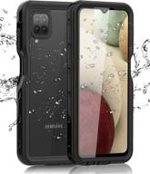 📱 samsung galaxy a12 waterproof case: full body underwater protection - black logo