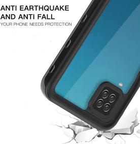 img 1 attached to 📱 Samsung Galaxy A12 Waterproof Case: Full Body Underwater Protection - Black