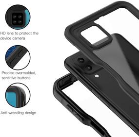 img 3 attached to 📱 Samsung Galaxy A12 Waterproof Case: Full Body Underwater Protection - Black