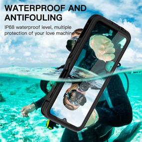 img 2 attached to 📱 Samsung Galaxy A12 Waterproof Case: Full Body Underwater Protection - Black