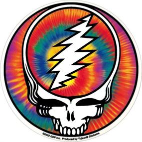 img 1 attached to 🌈 Groovy Grateful Dead - Steal Your Face Tie Dye - Sticker/Decal for Deadheads