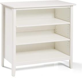 img 4 attached to White Simplicy Under Window Bookcase by Alaterre Furniture: Enhance Your Home Organization