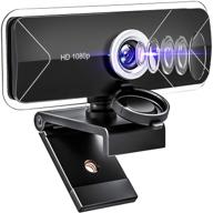 📷 full hd webcam with microphone and wide view angle - 30 fps ideal for streaming, online gaming, classes, conferences, recording, skype, zoom, and facetime (bonsaii we8001) logo
