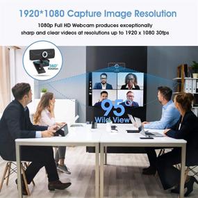 img 2 attached to 📷 Full HD Webcam with Microphone and Wide View Angle - 30 FPS Ideal for Streaming, Online Gaming, Classes, Conferences, Recording, Skype, Zoom, and FaceTime (Bonsaii WE8001)