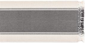 img 3 attached to 🏷️ DII Dobby Stripe 13x108 Woven Table Runner in Mineral Gray