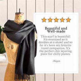 img 3 attached to 🌟 Premium Quality Maloca Alpaca Oversized Authentic Hypoallergenic Women's Accessories: Elevate Your Style with Superior Comfort