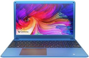 img 2 attached to 🖥️ Gateway 15.6&#34; FHD Ultra Slim Laptop 2021 | AMD Ryzen 5 3450U | 16GB RAM | 1TB SSD | THX Audio | Fingerprint Scanner | Webcam | HDMI | WiFi | Windows 10 Home | Blue+Oydisen Cloth