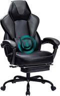 🎮 gaming chair with footrest by healgen - gamer chair with massage lumbar support, pu leather computer chair | ergonomic video game chairs for kids logo